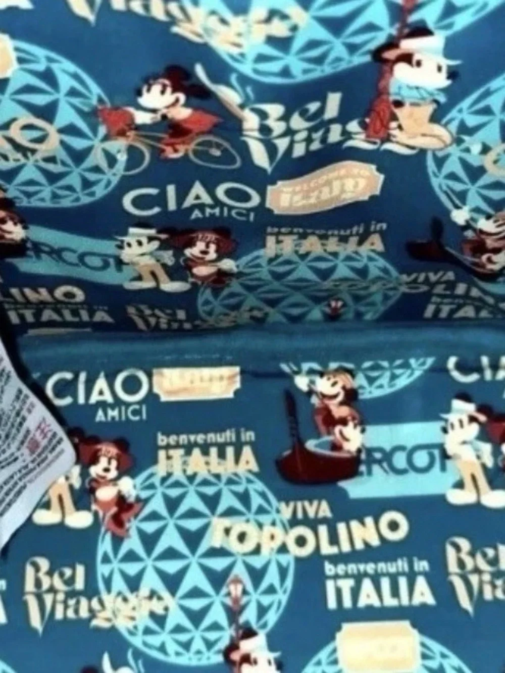 Disney Parks Epcot Italy Viva Topolino Loungefly Mini Backpack Factory Sealed